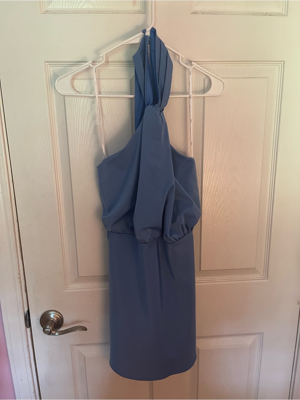 Lulu's Halter Dress in Blue